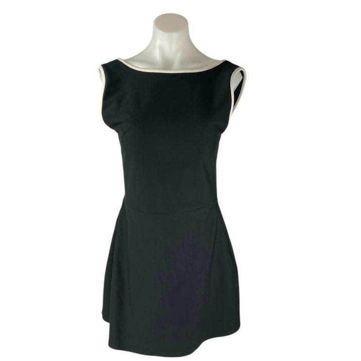 YPB Sculpt Lux Women's Black Sleeveless Mini A-line Fit & Flare Tank Dress Sz L
