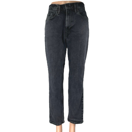 Everlane Original Cheeky Black Organic Cotton Straight High Waist Denim Jeans 29