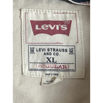 Levi's Mens Beige Tan Khaki Long Sleeve Pocket Button Up Shirt Shacket Jacket XL