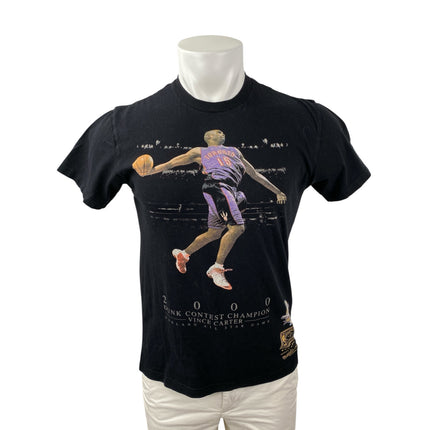 Mitchell & Ness Men Black Vince Carter 2000 NBA Slam Dunk T Shirt Tee Top Size S
