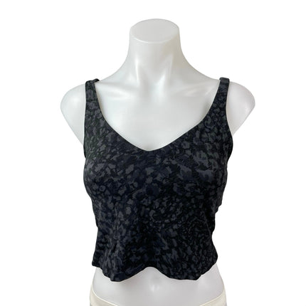 Lululemon Align Wild Thing Camo Deep Coal Multi Yoga Athletic Crop Tank Top M/L