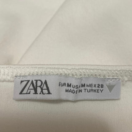 Zara Women's White Sleeveless Twist Cutout Bandeau Cami Bodysuit Top Size M