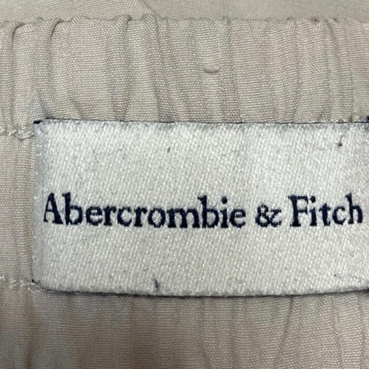 Abercrombie & Fitch Beige Pull On High Waisted Wide Leg Trousers Pants Size S