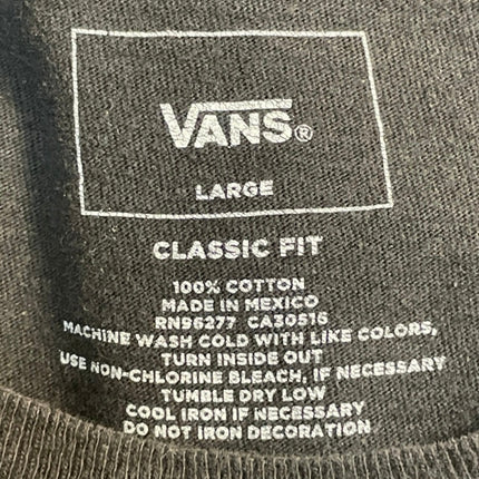 Vans Gray Knitted Long Sleeve Embroidered Logo Sweatshirt Sweater Top Size L