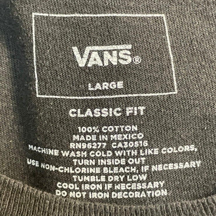 Vans Gray Knitted Long Sleeve Embroidered Logo Sweatshirt Sweater Top Size L