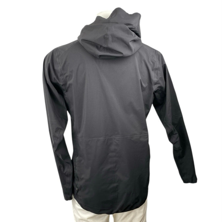 Patagonia Men's Black Full Zip Long Sleeve Hooded Hoodie Windbreaker Jacket Sz M