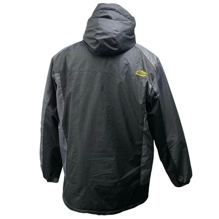 Outdoor Sport Men's Black Full Zip Long Sleeve Hooded Windbreaker Jacket Sz 3XL