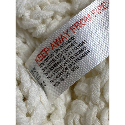 Free People FP Beach Women's White Knit Short Sleeve Cover Up Sweater Top Sz S