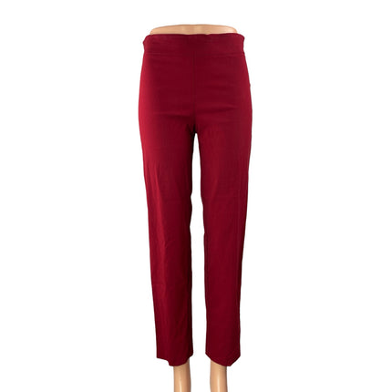 Roberta Roller Rabbit Womens Red Mid Rise Slim Straight Trousers Dress Pants 6