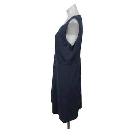 Elle Women's Blue Sleeveless Midi Tank Athletic A-Line Shift Sheath Dress Size L