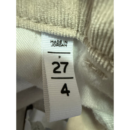 Ann Taylor Loft Women's Beige Corduroy High Waist Skinny Trousers Pants Size 27