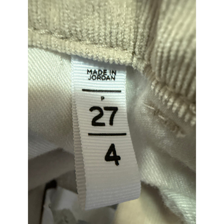 Ann Taylor Loft Women's Beige Corduroy High Waist Skinny Trousers Pants Size 27