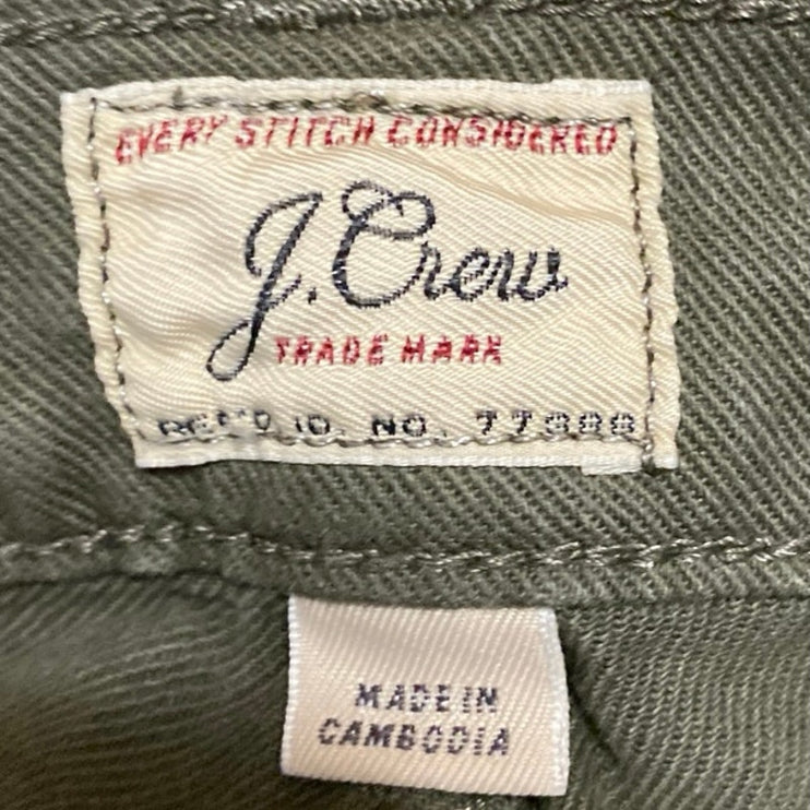 J.Crew 484 Men's Olive Green Slim Fit Straight Stretch Denim Jeans Size 30x30