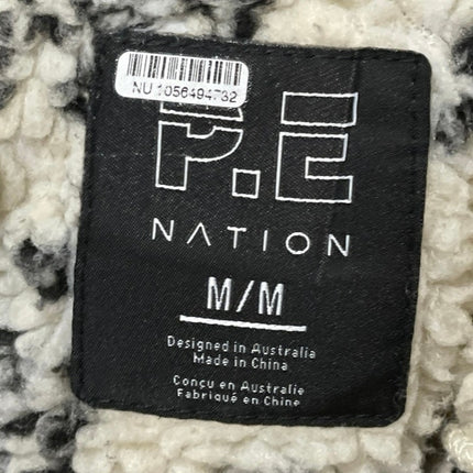 Anthropologie PE Nation Andorra Cream Bandana Paisley Zip Hoodie Sweatshirt M