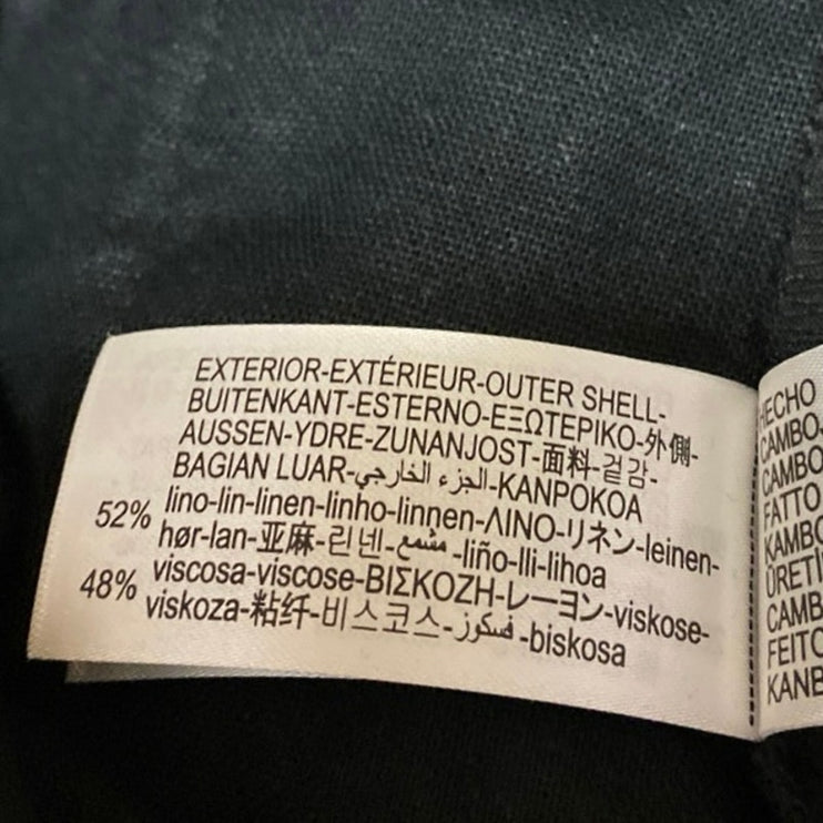 Zara Women's Black Buckle Belted Cargo Pockets High Rise Mini Skirt Skort Size S