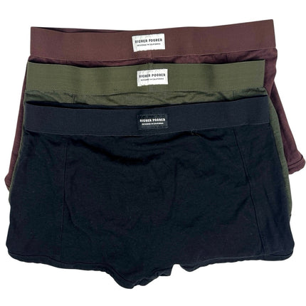 Richer Poorer Black Brown Green 3 Pc Lot Set Boxer Brief Shorts Underwear Size S