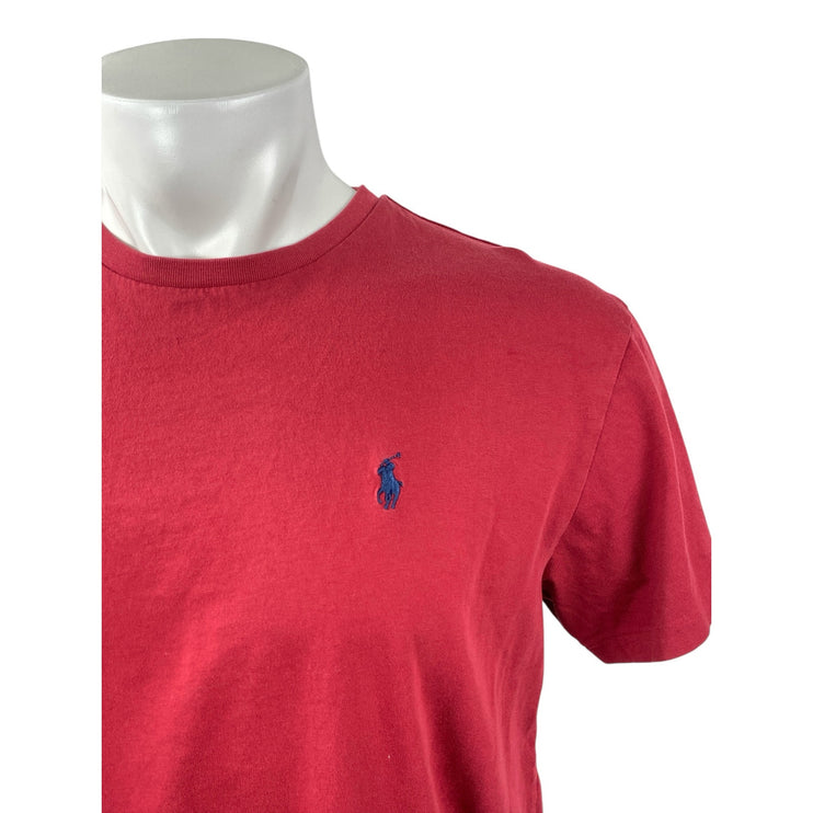 Polo Ralph Lauren Iconic Men's Red Crew Neck Short Sleeve Jersey T-Shirt Top M