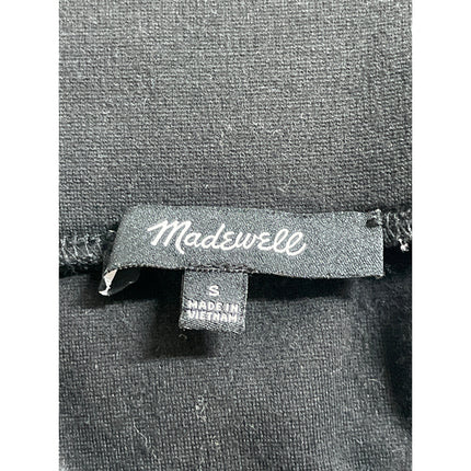 Madewell Women's Black Elastic Waist Pull On Career Mini Pencil Skirt Size S