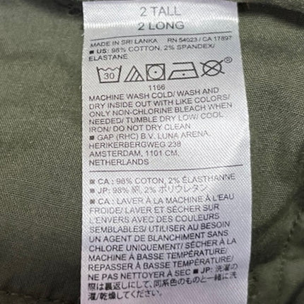 NEW Banana Republic Green High Rise Authentic Chino Straight High Rise Pants 2