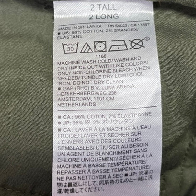 NEW Banana Republic Green High Rise Authentic Chino Straight High Rise Pants 2