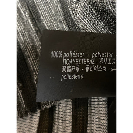 Zara Men Black Gray Striped Long Sleeve Textured Crew Neck T Shirt Tee Top Sz S