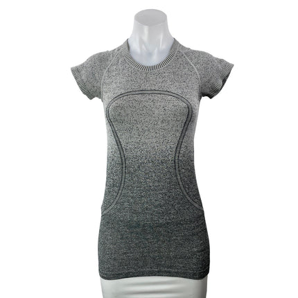 Lululemon Swiftly Tech 2.0 Gray Short Sleeves Ombre Athletic Tee T-shirt Top M