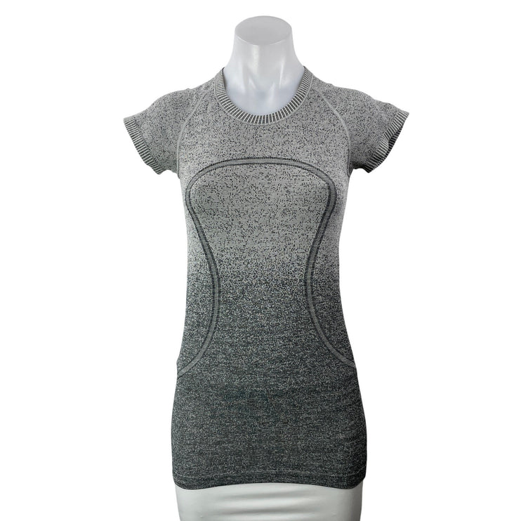 Lululemon Swiftly Tech 2.0 Gray Short Sleeves Ombre Athletic Tee T-shirt Top M