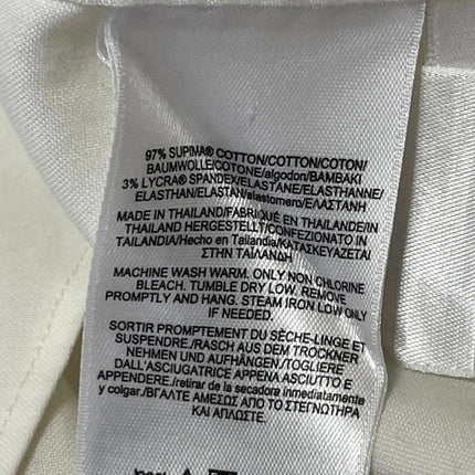 Brooks Brothers Men's White Non Stretch Milano Long Sleeve Dress Shirt Top 16.5