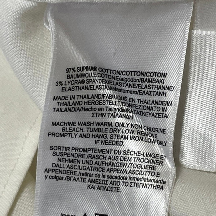 Brooks Brothers Men's White Non Stretch Milano Long Sleeve Dress Shirt Top 16.5
