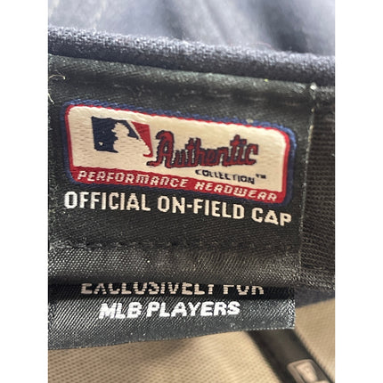 New Era Atlanta Braves On-Field 59Fifty Navy/ Red Embroidered Fitted Cap Hat 7.5