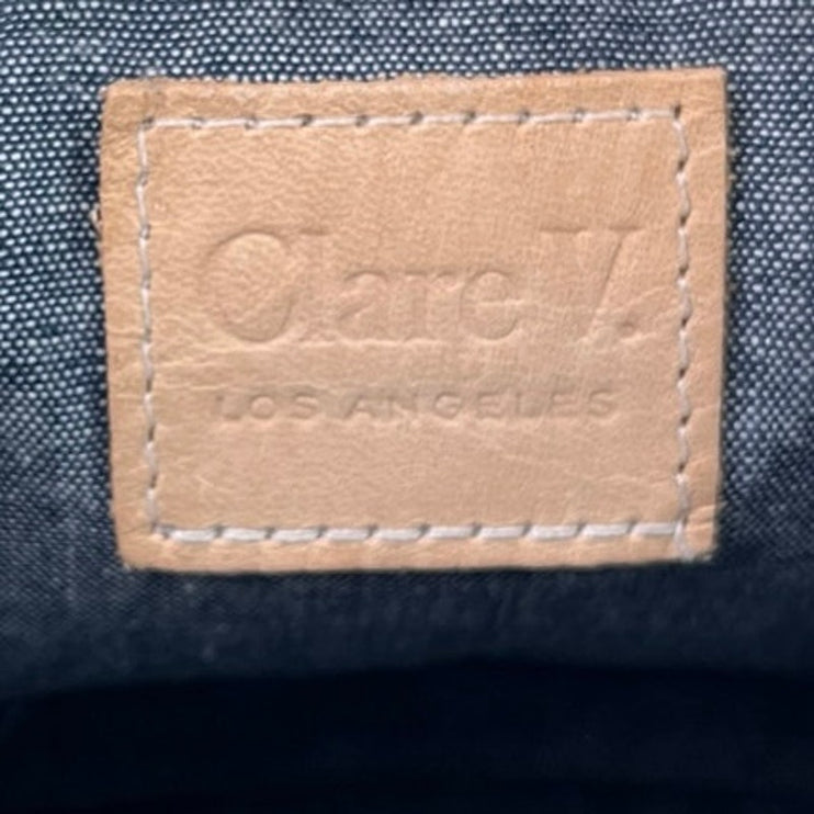 Clare V. Yellow Snakeskin Animal Print Leather  Clutch Shoulder Crossbody Bag