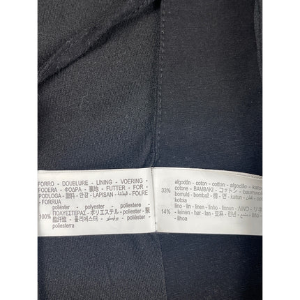 Zara Women's Black Linen Halter Tie Back Sleeveless Button Vest Tank Top Size M