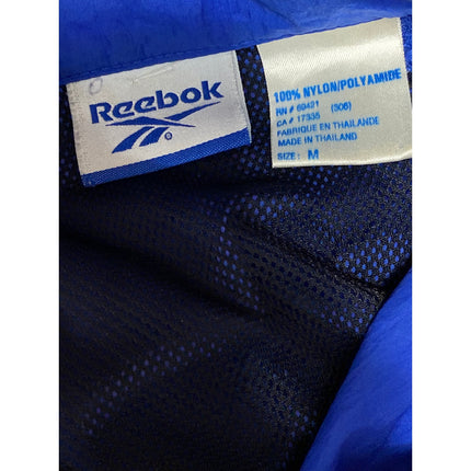 Reebok Men's Blue Long Sleeve Logo Full Zip Outdoor Windbreaker Jacket Size M