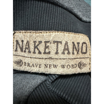 Naketano Women's Gray Cowl Neck Long Sleeve Hoodie Hooded Sweatshirt Sweater S