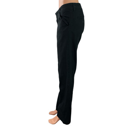 Dickies Womens Black Low Rise Straight Wide Leg Casual Denim Jeans Pants Size 8
