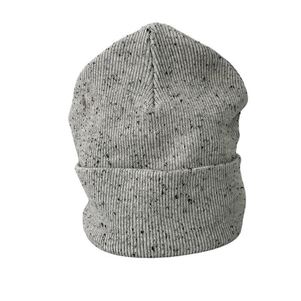 Aritzia Main Character Gray Speckled Cuff Rib Knit Winter Bonnet Beanie Hat OS