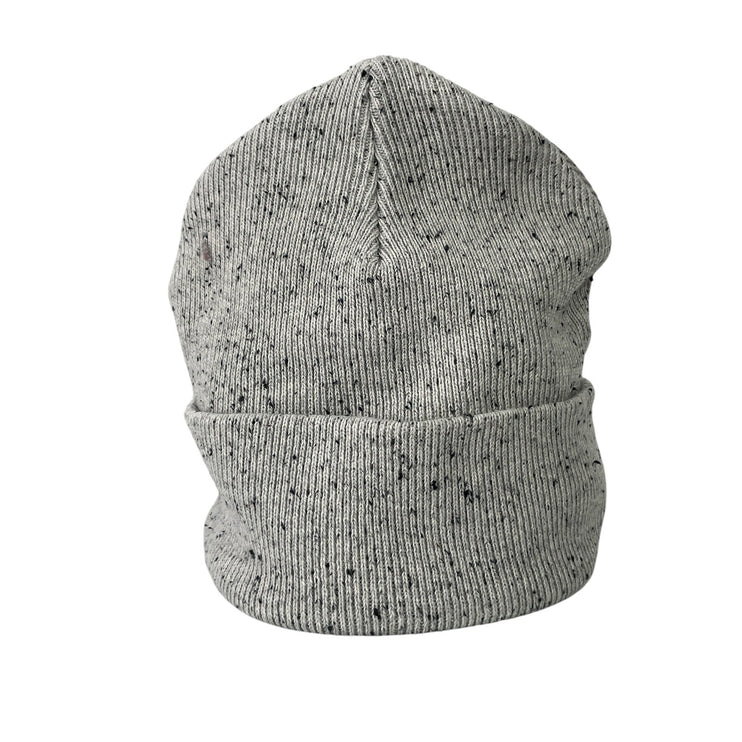 Aritzia Main Character Gray Speckled Cuff Rib Knit Winter Bonnet Beanie Hat OS