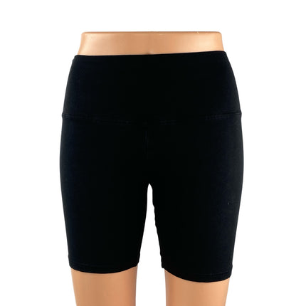 Aritzia TNA Women's Black Mid Rise Yoga Running Athletic Biker Shorts Size S
