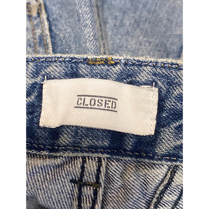 Closed Women's Blue Patchwork Colorblock High Rise Wide Leg Baggy Denim Jeans 25