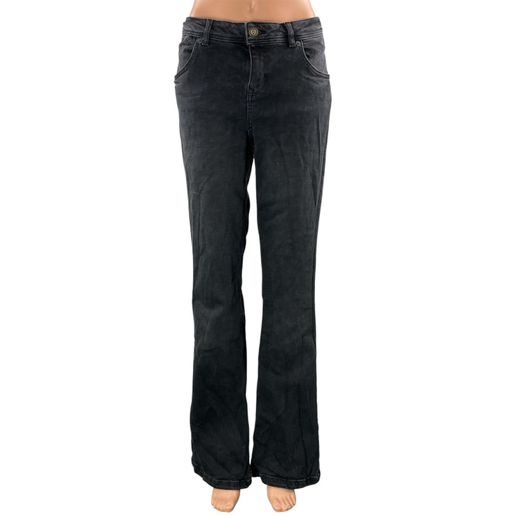 Urban Outfitters BDG Women's Black Washed High Rise Flared Denim Jeans Size 34W