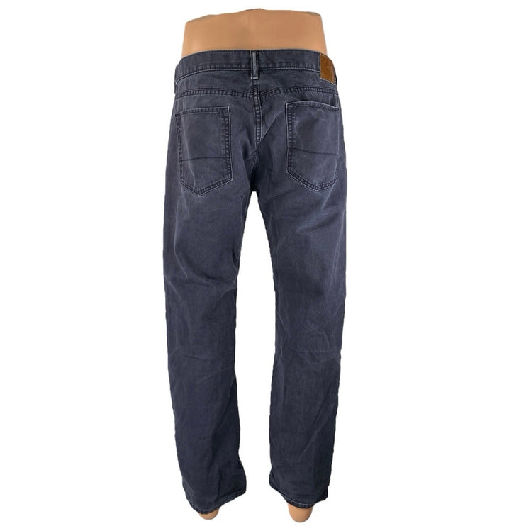 Dockers Men's Blue Gray Straight Relaxed High Rise Denim Jeans Pants Size 34x30