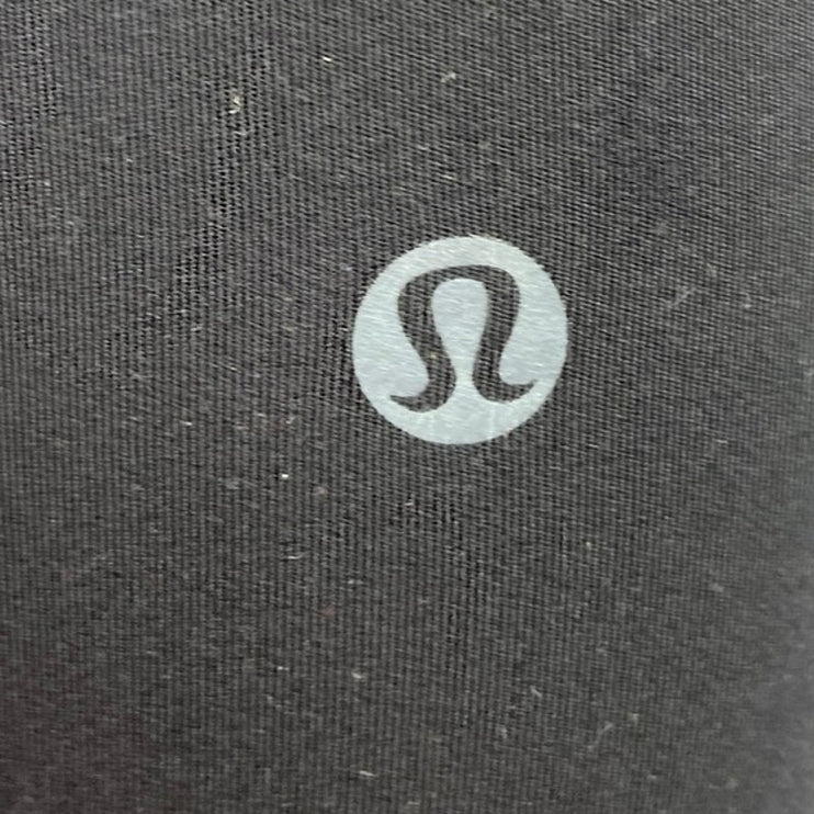 Lululemon Black Wide Waistband High Rise Stretch Yoga Pull On Leggings Size M