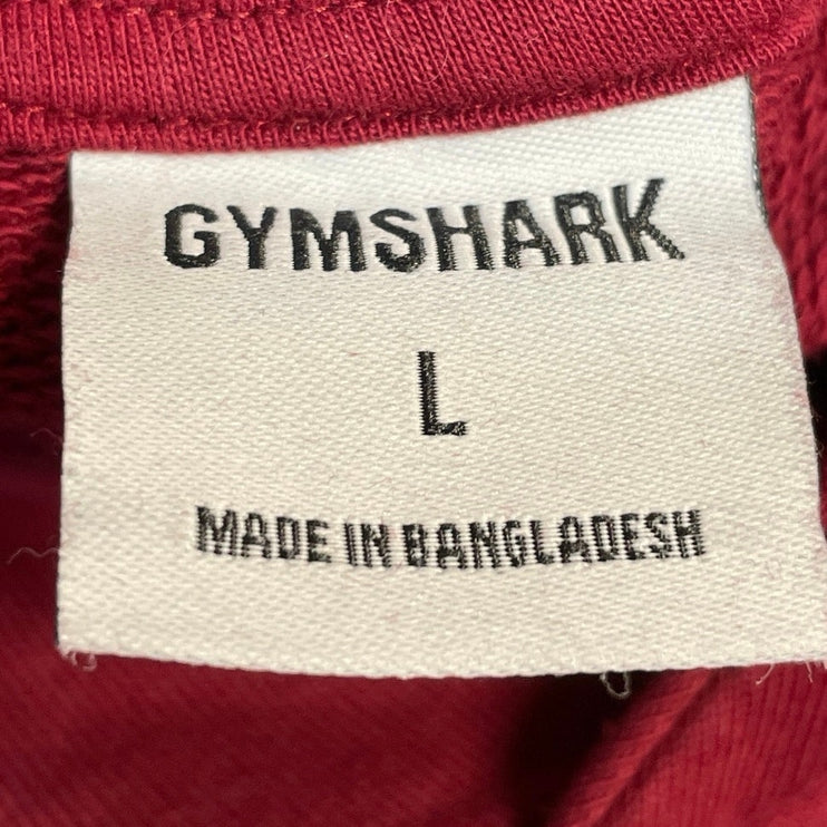 Gymshark Legacy Men's Red Sleeveless Hoodie Hooded Tank Sweatshirt Top Size L