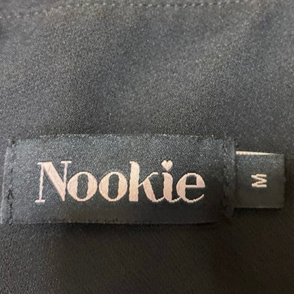Nookie Divine Jumpsuit Black Sleeveless Split Wide Leg Overalls Jumpsuit Size M
