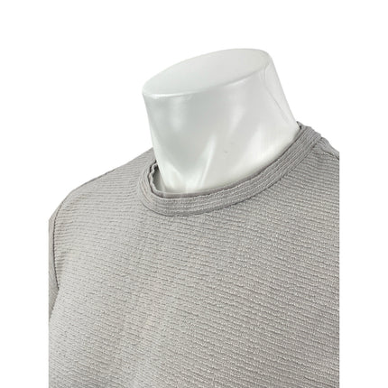 E.T.A Men's Gray Short Sleeve Crew Neck Basic Casual T Shirt Tee Top Size L