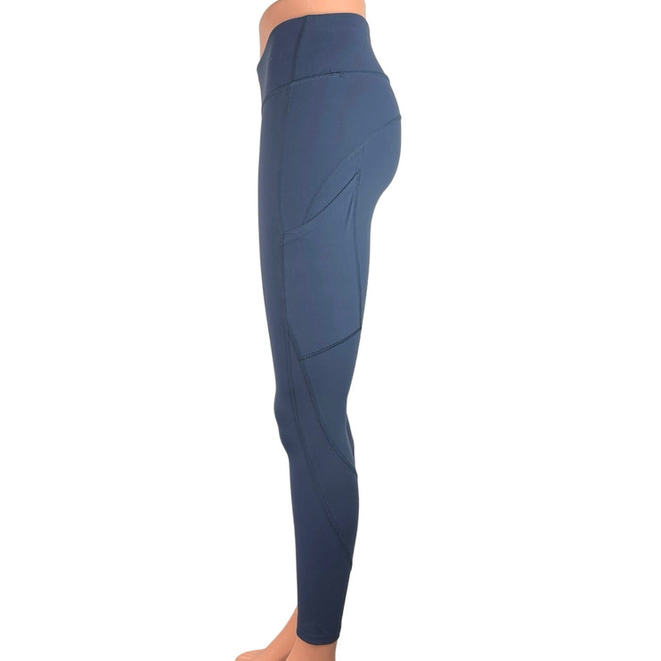 Outdoor Voices Blue Mid Rise Pull On Stretch Cropped Workout Leggings Size XS