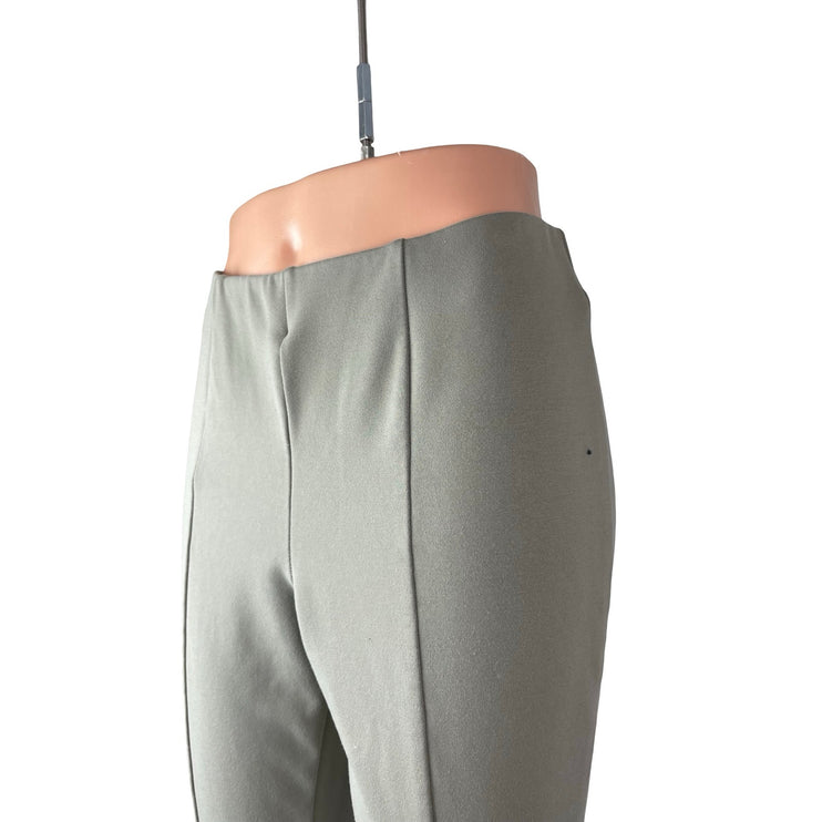 MNG Mango Women's Green Slit High Rise Cropped Skinny Trousers Pants Size M