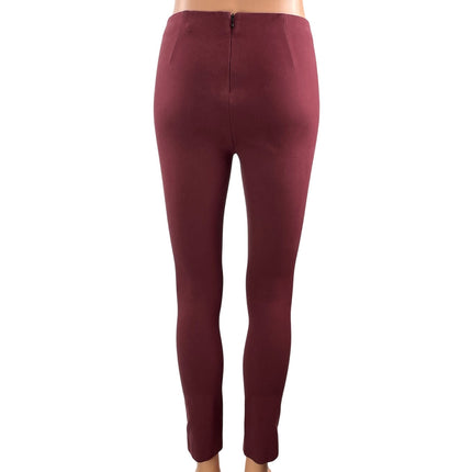 Rag & Bone Women's Red High Rise Zip Slim Fit Skinny Leggings Pants Size 00