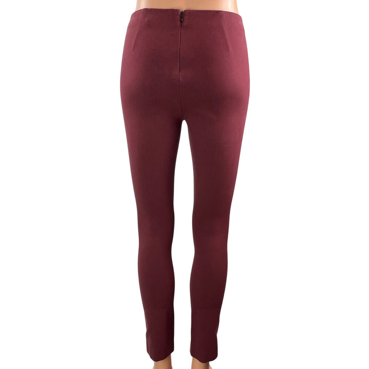 Rag & Bone Women's Red High Rise Zip Slim Fit Skinny Leggings Pants Size 00