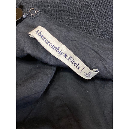 Abercrombie & Fitch Black Linen Sleeveless Scoop Neck Mini Fit & Flare Dress S